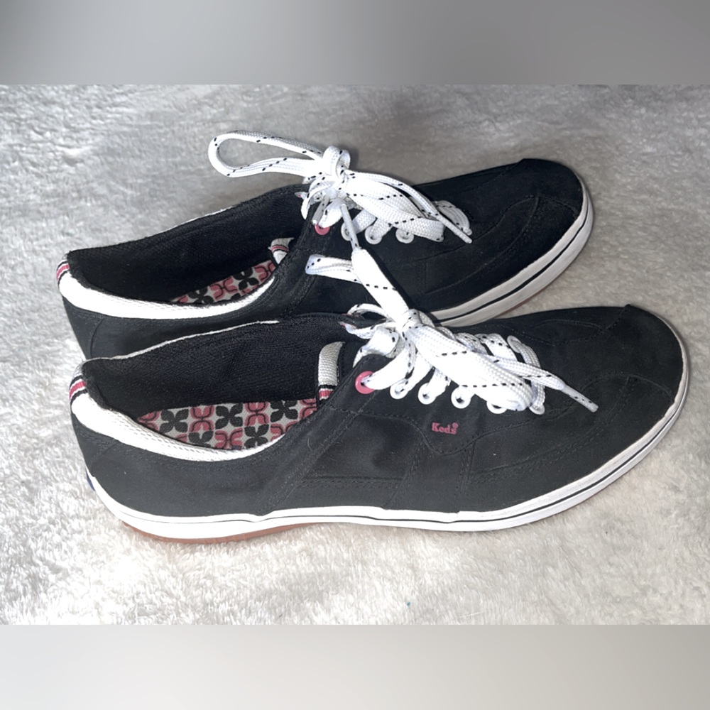 Keds Black and White Canvas Sneakers Classic Style